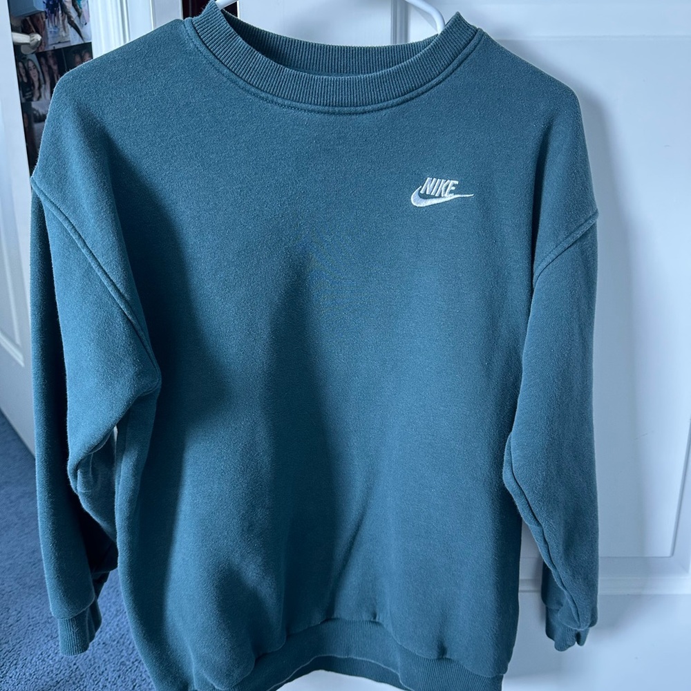 Kids Nike Dark Teal Crewneck Sweatshirt